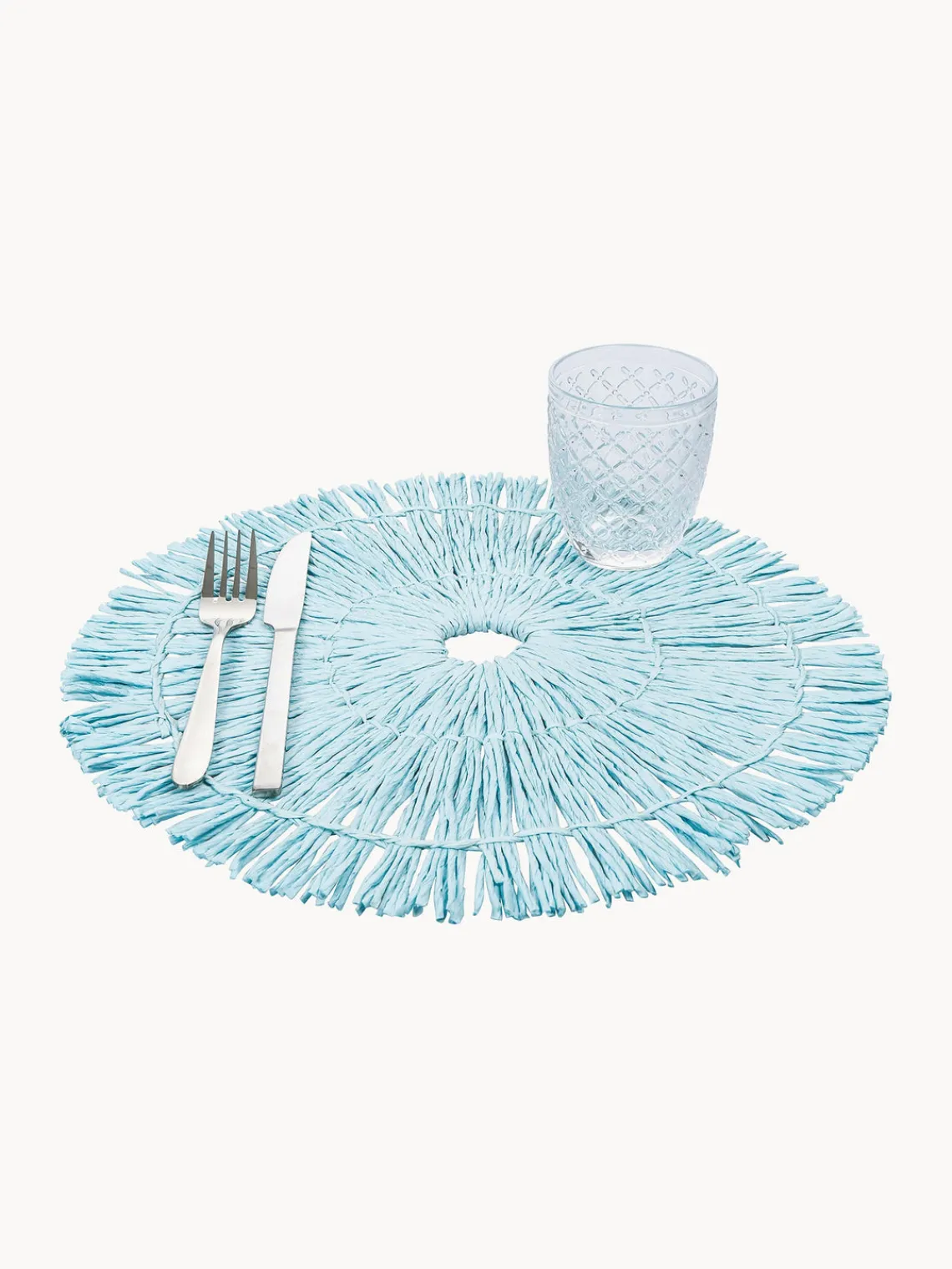 Manteles Individuales|Vajillas Completas>Villa D'Este Home Tivoli Manteles individuales artesanañes Tovaglietta, 6 uds. Tonos turquesa y azules