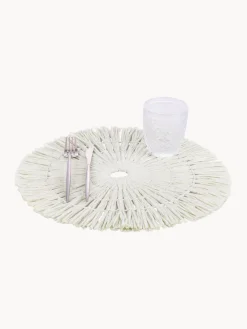 Manteles Individuales|Vajillas Completas></noscript>Villa D'Este Home Tivoli Manteles individuales artesanales Cedro, 6 uds. Blanco Off White