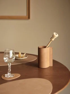 Discount Manteles individuales asimétricos de cuero Curve, 4 uds. Manteles Individuales|Vajillas Completas