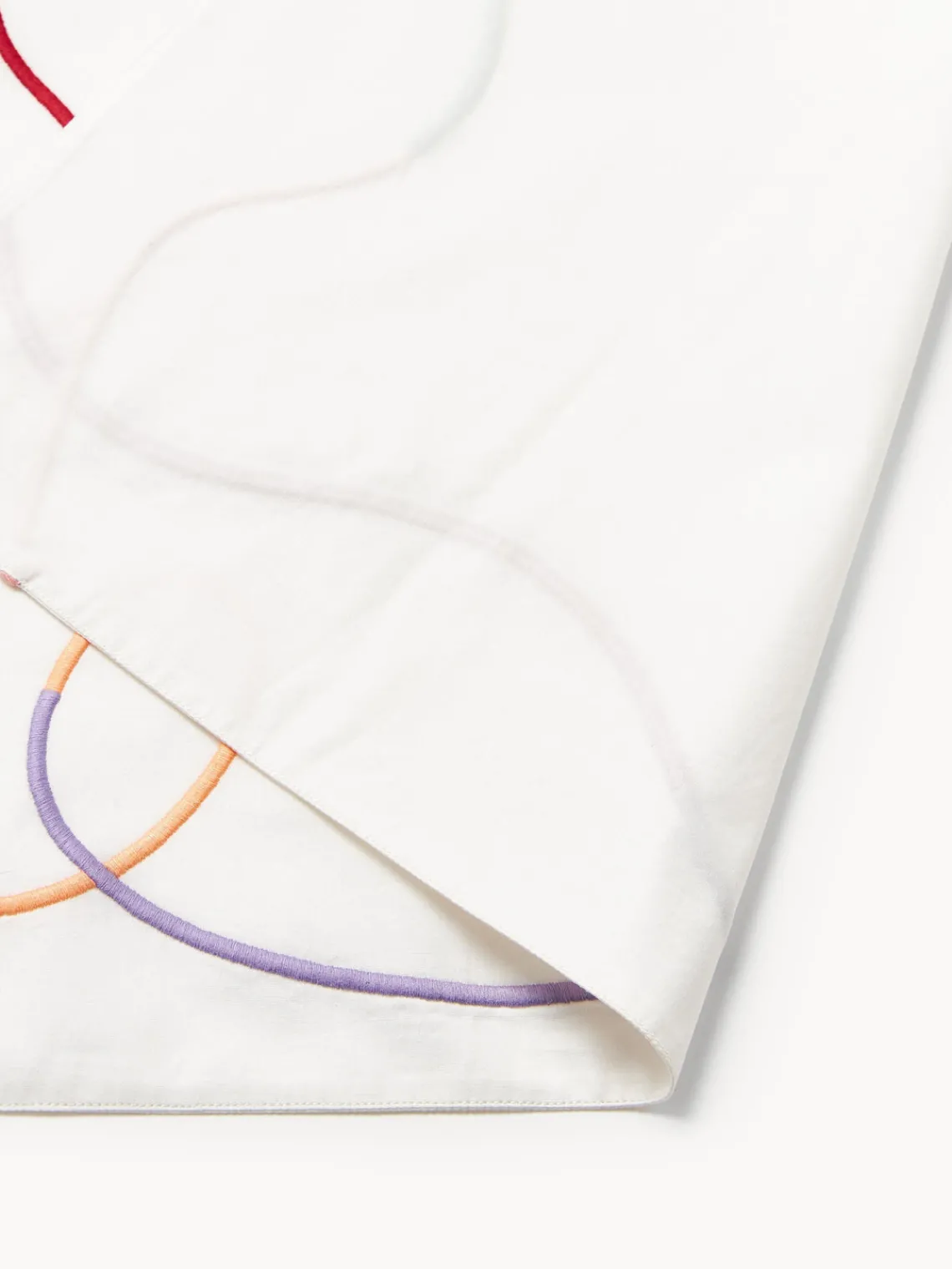 Manteles Individuales|Manteles Individuales>Westwing Collection Manteles individuales con bordado abstracto Sue, 2 uds. Blanco Off White, multicolor