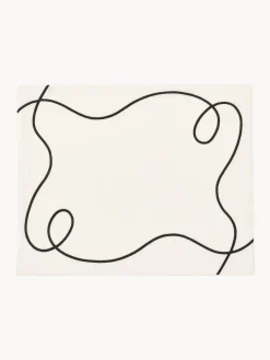 Outlet Manteles individuales con bordado abstracto Sue, 2 uds. Manteles Individuales|Vajillas Completas