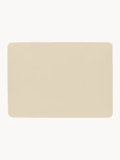 Manteles Individuales|Vajillas Completas>ASA Selection Manteles individuales de cuero sintético Pik, 2 uds. Beige claro