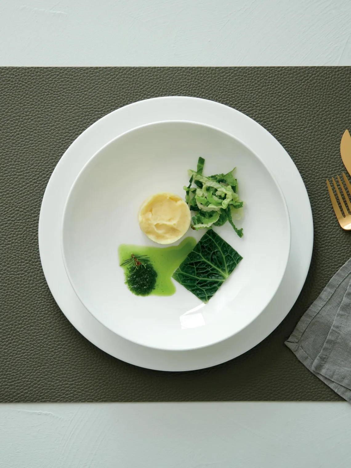 Best Manteles individuales de cuero sintético Pik, 2 uds. Manteles Individuales|Vajillas Completas