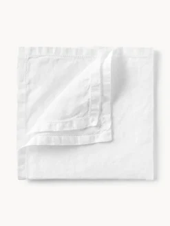 Best Manteles individuales de lino con vainica Larissa, 2 uds. Manteles Individuales|Manteles Individuales