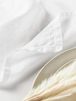 Best Manteles individuales de lino con vainica Larissa, 2 uds. Manteles Individuales|Manteles Individuales