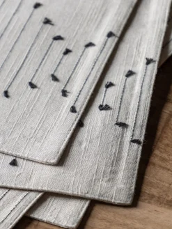 Manteles individuales de algodón Diamond Weave, 4 uds. Manteles Individuales|Vajillas Completas