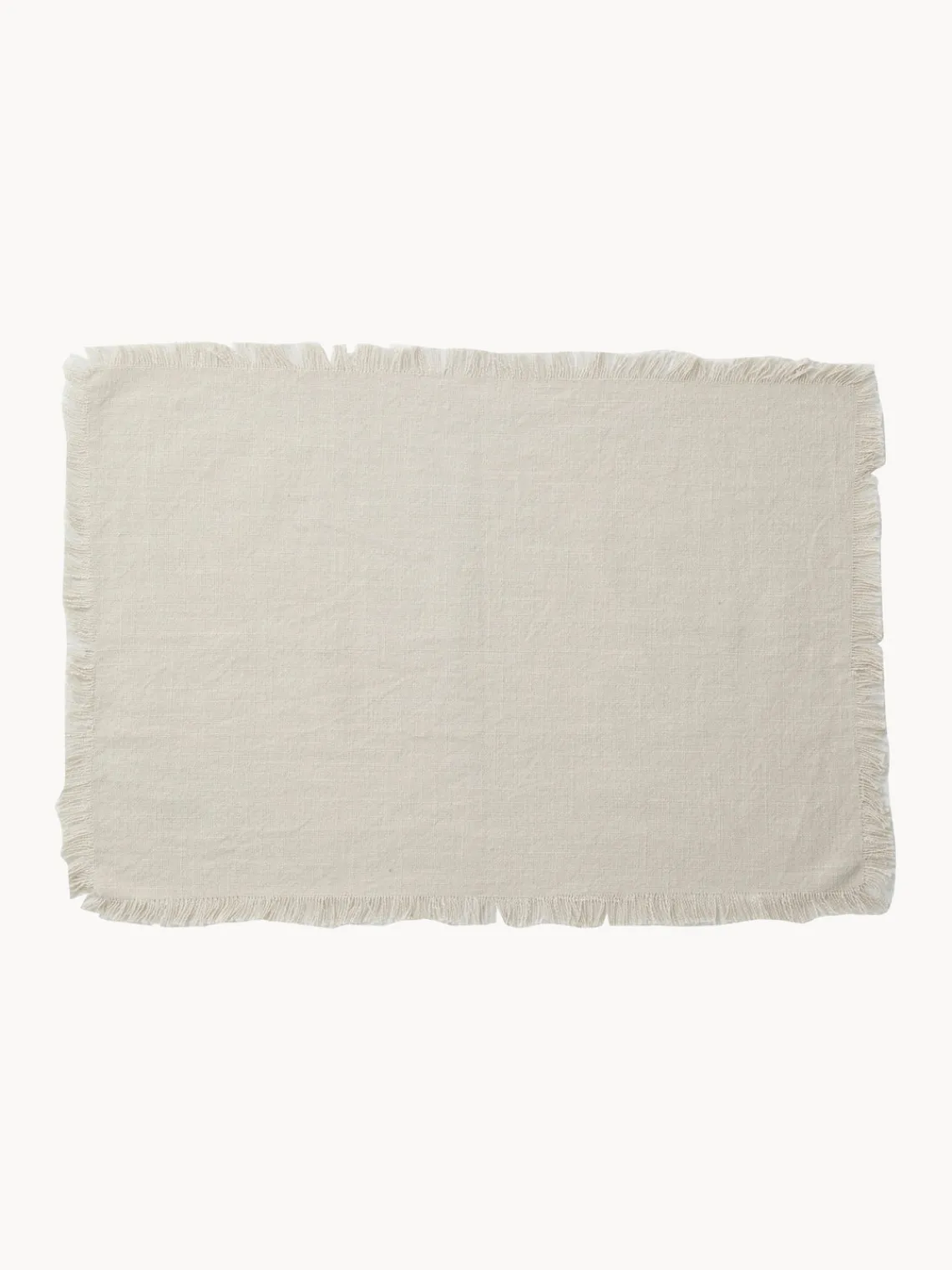 Manteles Individuales|Manteles Individuales>Nordal Manteles individuales de algodón Leo, 4 uds. Beige claro