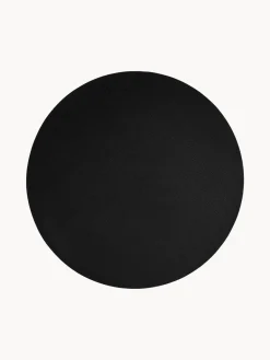 Outlet Manteles individuales redondos de cuero sintético Pik, 2 uds. Manteles Individuales|Vajillas Completas