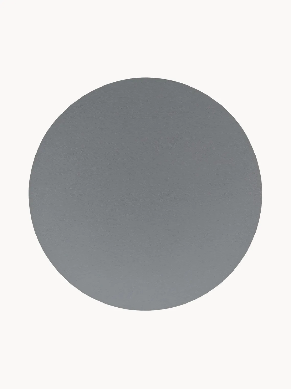 Manteles Individuales|Vajillas Completas>ASA Selection Manteles individuales redondos de cuero sintético Pik, 2 uds. Gris oscuro