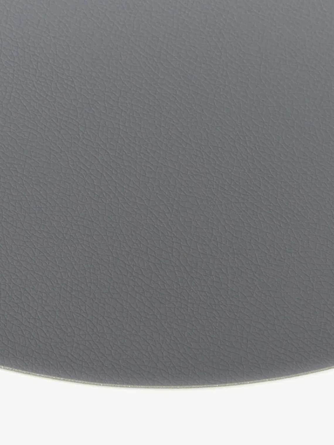 Manteles Individuales|Vajillas Completas>ASA Selection Manteles individuales redondos de cuero sintético Pik, 2 uds. Gris oscuro