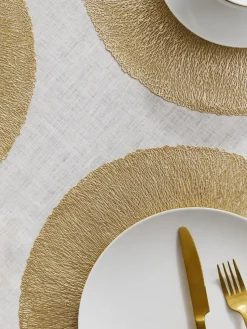 Manteles Individuales|Vajillas Completas></noscript>Villa D'Este Home Tivoli Manteles individuales redondos Linda, 6 uds.