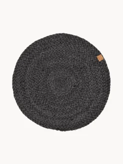 Manteles Individuales|Manteles Individuales>Södahl Manteles individuales redondos de yute Ash, 4 uds.