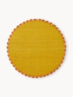 Clearance Manteles individuales redondos Senape, 2 uds. Manteles Individuales|Vajillas Completas