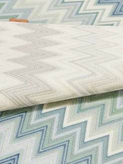 Manteles Individuales|Manteles Individuales></noscript>Missoni Manteles individuales reversibles Zigzag, 2 uds. Tonos beige, azules y verdes