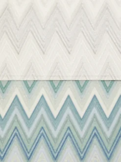 Manteles Individuales|Manteles Individuales></noscript>Missoni Manteles individuales reversibles Zigzag, 2 uds. Tonos beige, azules y verdes
