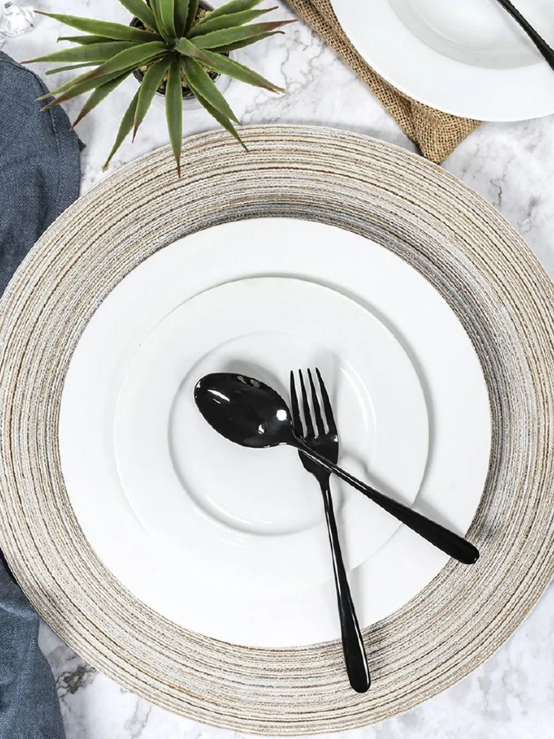 Manteles Individuales|Manteles Individuales>Villa D'Este Home Tivoli Manteles individuales Savage, 6 uds.