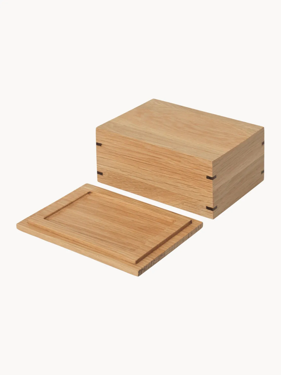 Mantequilleras|Vajillas Completas>Ferm Living Mantequera de madera de roble Bon