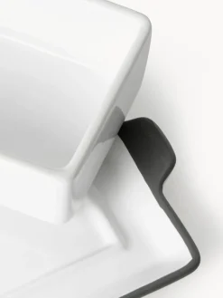 Mantequilleras|Vajillas Completas></noscript>Gmundner Keramik Mantequillera artesanal Grauer Hirsch