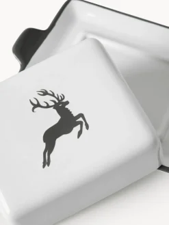 Mantequilleras|Vajillas Completas></noscript>Gmundner Keramik Mantequillera artesanal Grauer Hirsch