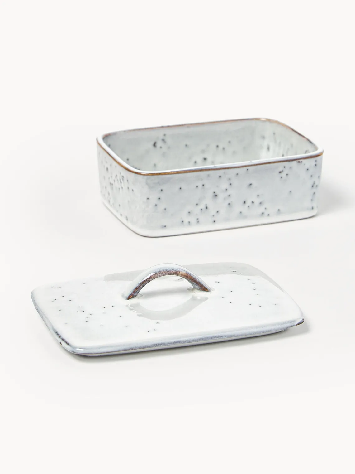 Mantequilleras|Vajillas Completas>Broste Copenhagen Mantequillera artesanal Nordic Sand