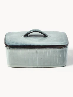Mantequilleras|Vajillas Completas></noscript>Broste Copenhagen Mantequillera artesanal Nordic Sea Gris, azul