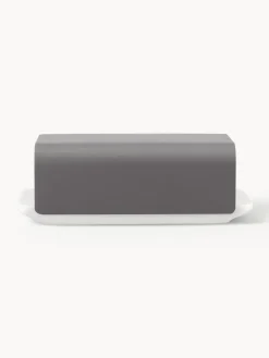 Mantequilleras|Vajillas Completas>ALESSI Mantequillera Mattina Gris oscuro, blanco
