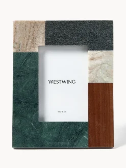 Jarrones|Decoración De Pared>Westwing Collection Marco de mármol Mauricio, tamaños diferentes Geométrico