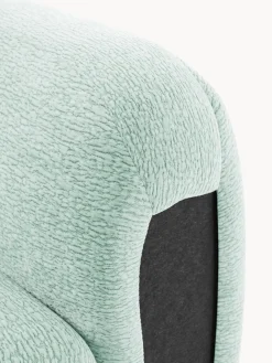 Sofás></noscript>Westwing Collection Módulo central artesanal Wolke Tejido verde menta, aterciopelado