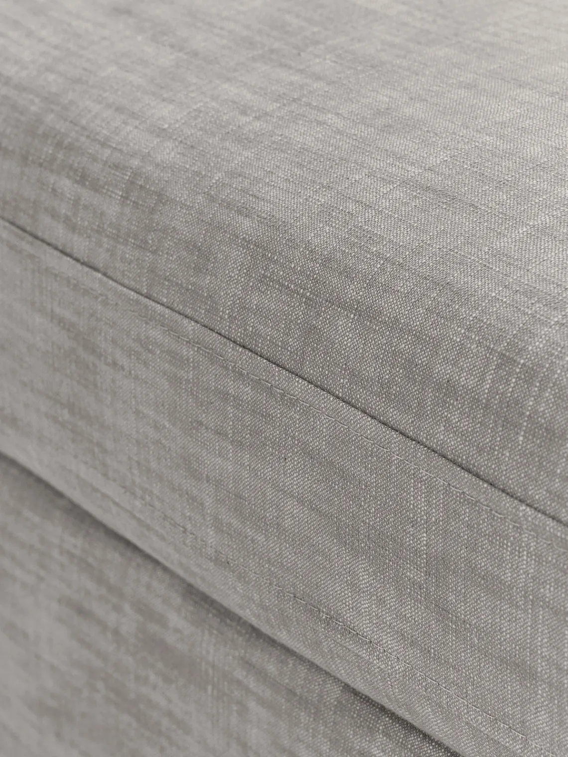 Sofás>Westwing Collection Módulo central con tapizado desenfundable Russell Tejido gris jaspeado