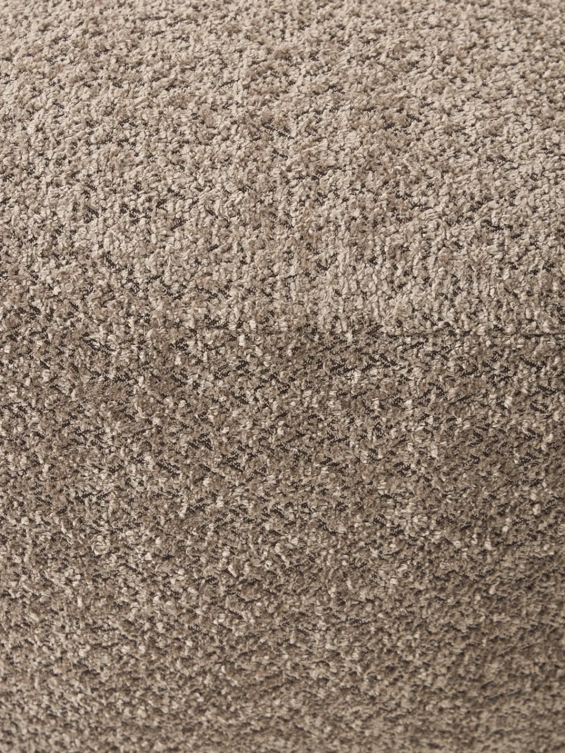 Sofás>Westwing Collection Módulo central de borreguillo bouclé Tayla Borreguillo bouclé gris pardo