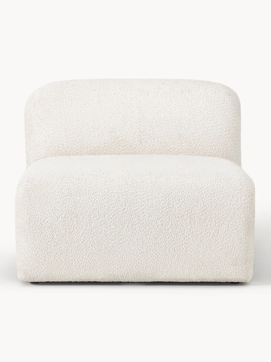 Clearance Módulo central de borreguillo bouclé Wolke Sofás