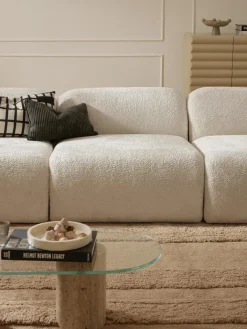 Clearance Módulo central de borreguillo bouclé Wolke Sofás