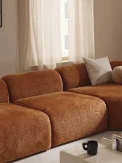 Módulo central de borreguillo bouclé Wolke Sofás