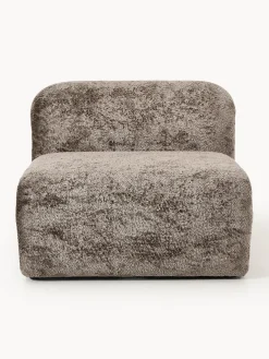 Sofás>Westwing Collection Módulo central de borreguillo bouclé Wolke Borreguillo bouclé taupe