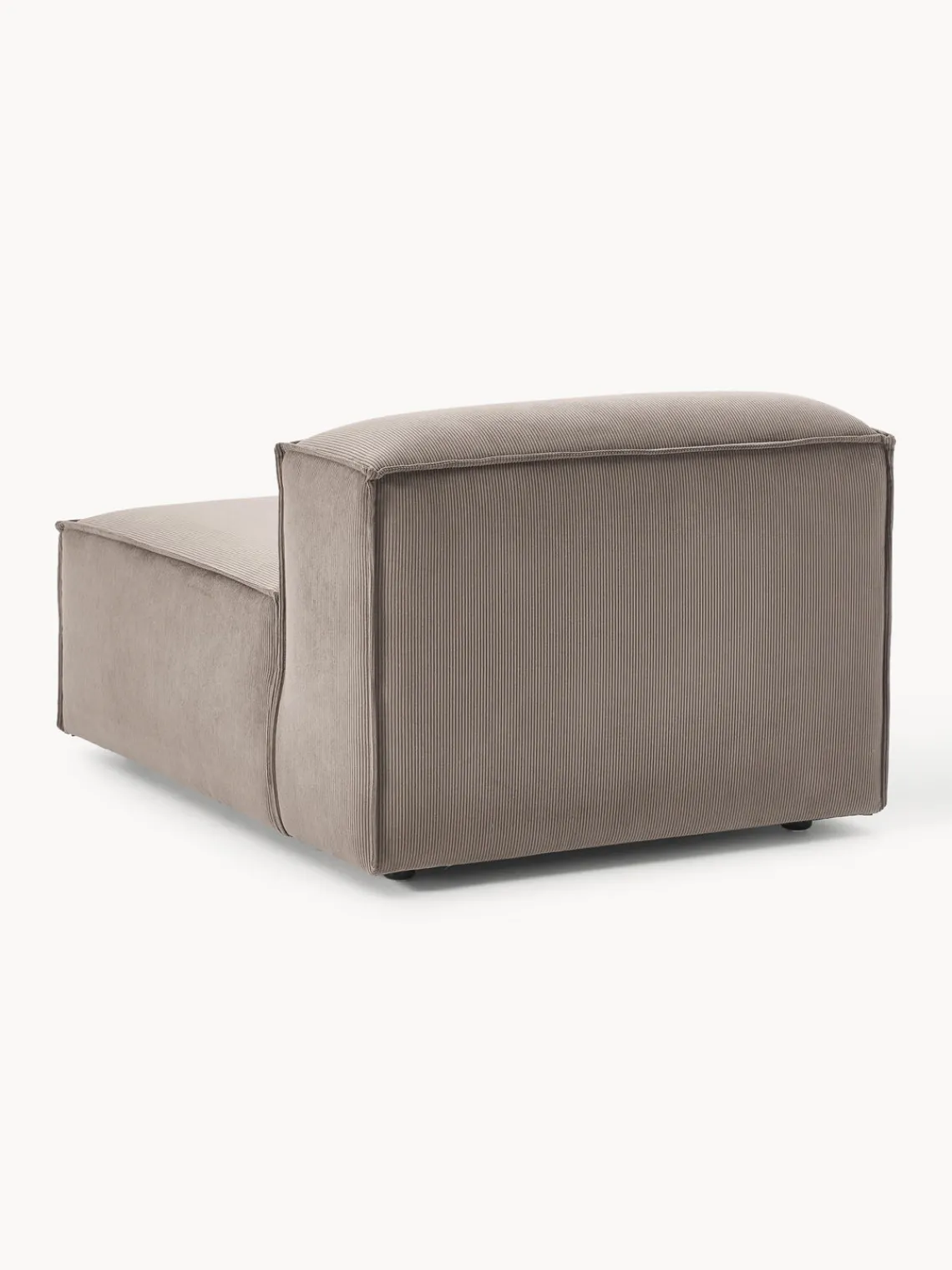 Sofás>Westwing Collection Módulo central de pana sofá Lennon Pana taupe