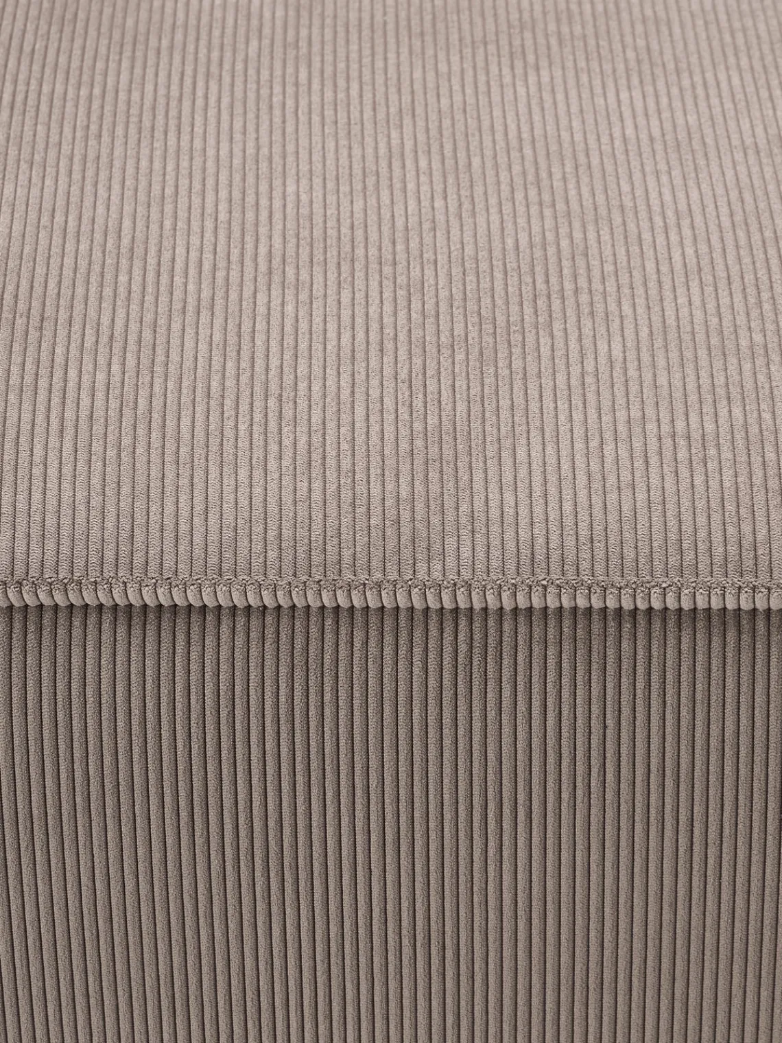 Sofás>Westwing Collection Módulo central de pana sofá Lennon Pana taupe