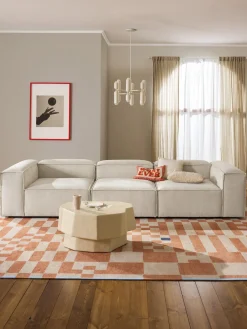 Sofás>Westwing Collection Módulo central de pana sofá Lennon Pana beige claro