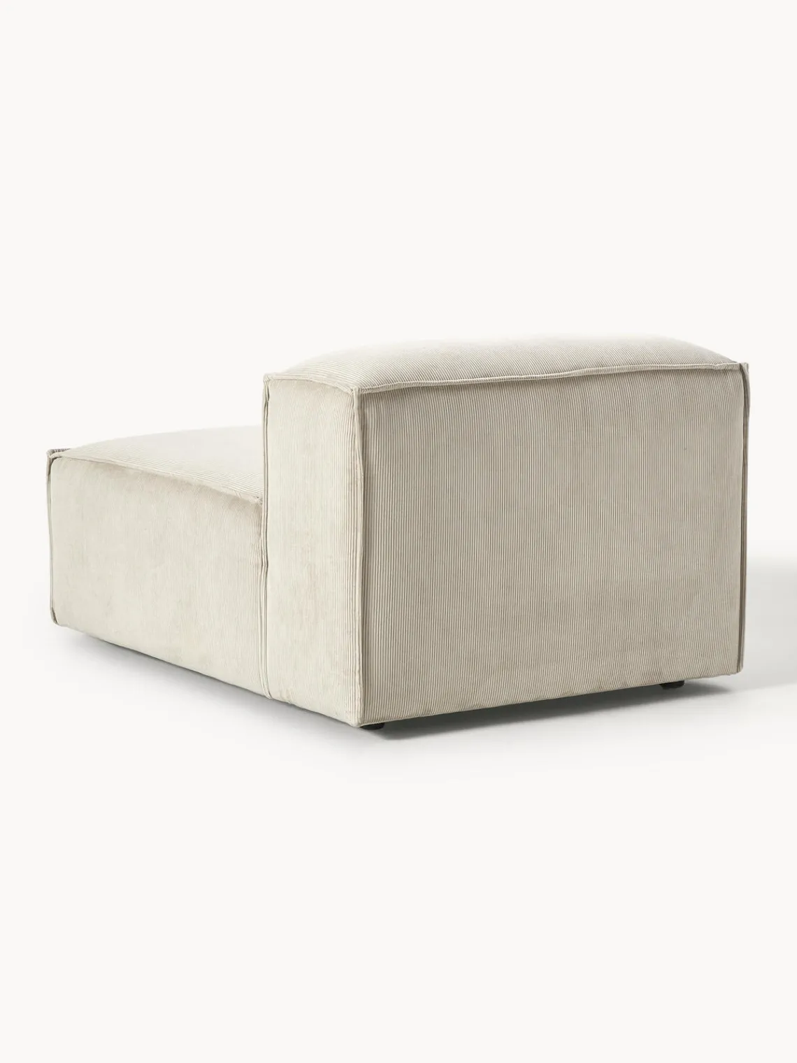 Sofás>Westwing Collection Módulo central de pana sofá Lennon Pana beige claro