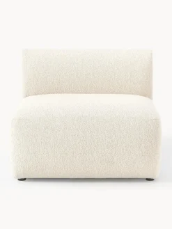 Sofás>Westwing Collection Módulo central en tejido bouclé Sofia Bouclé blanco Off White