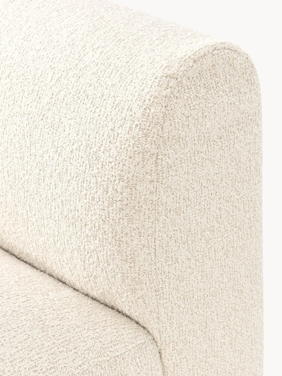 Sofás>Westwing Collection Módulo central en tejido bouclé Sofia Bouclé blanco Off White