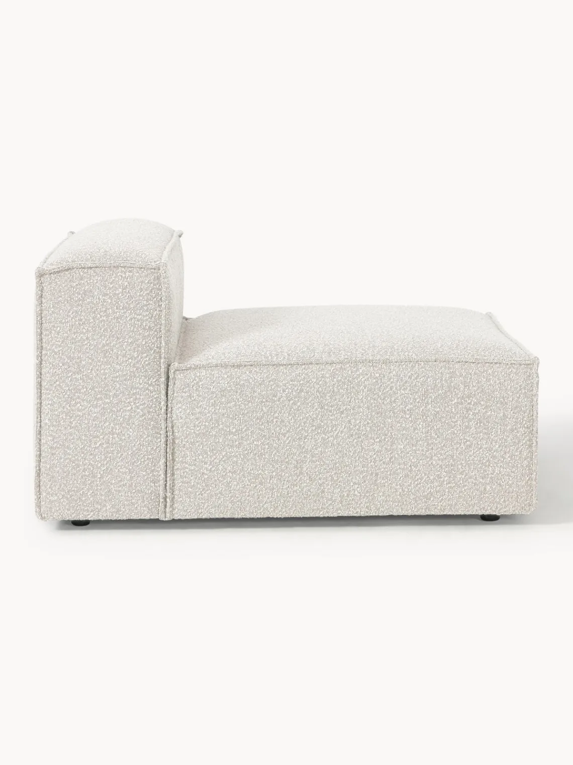 Sofás>Westwing Collection Módulo central en tejido bouclé Lennon Bouclé blanco Off White