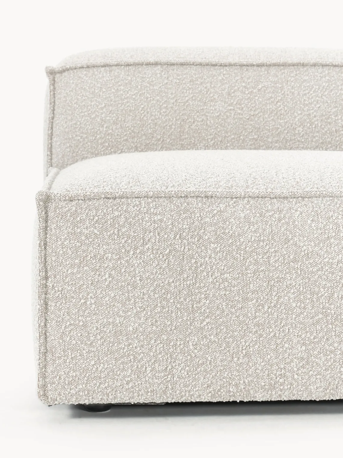 Sofás>Westwing Collection Módulo central en tejido bouclé Lennon Bouclé blanco Off White