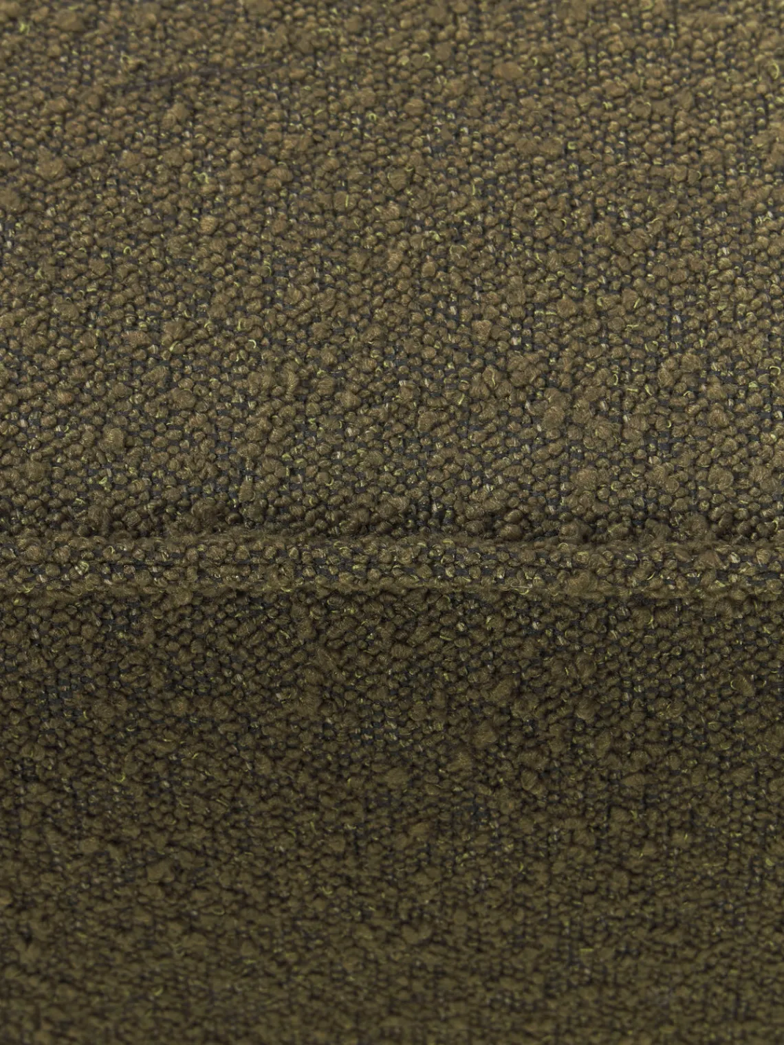 Sofás>Westwing Collection Módulo central en tejido bouclé Lennon Bouclé verde oliva