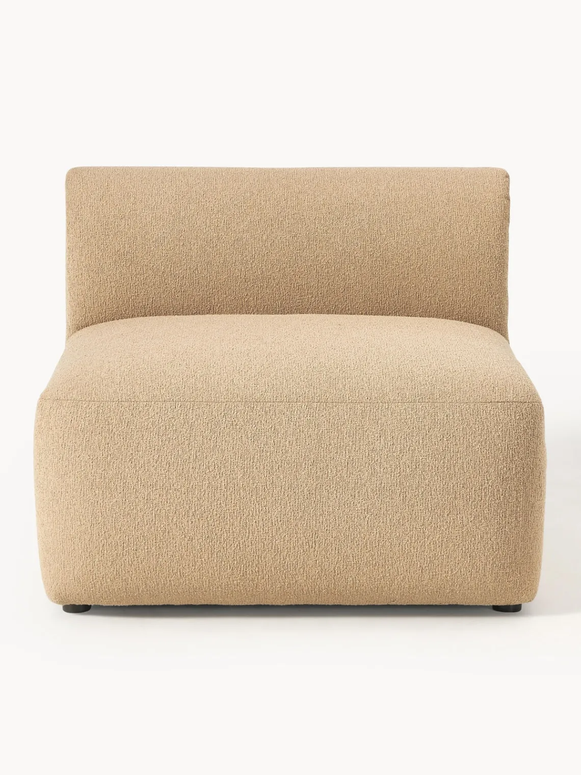 Sofás>Westwing Collection Módulo central en tejido bouclé Sofia Bouclé beige