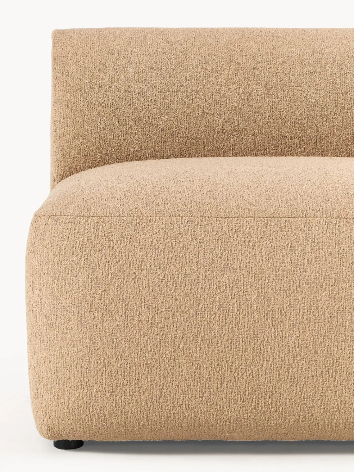 Sofás>Westwing Collection Módulo central en tejido bouclé Sofia Bouclé beige