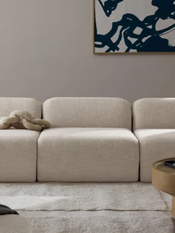 Sale Módulo central en tejido bouclé Wolke Sofás