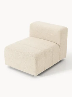 Módulo central en tejido bouclé Lena Sofás