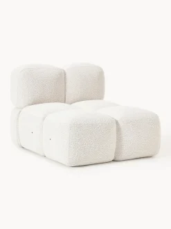 Discount Módulo central en tejido bouclé Tayla Sofás