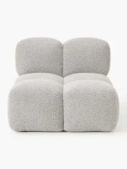 Sofás>Westwing Collection Módulo central en tejido bouclé Tayla Bouclé taupe