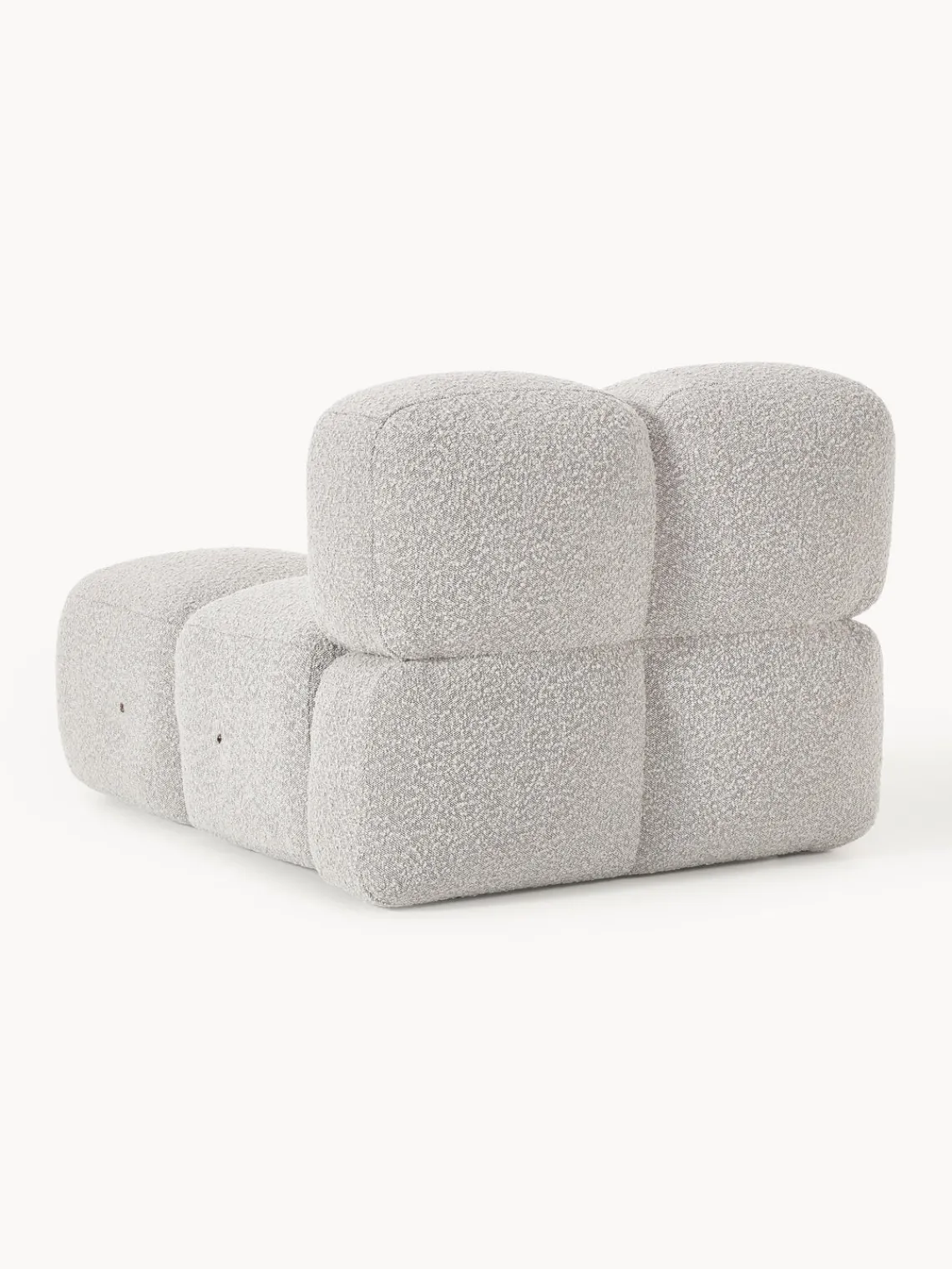 Sofás>Westwing Collection Módulo central en tejido bouclé Tayla Bouclé taupe